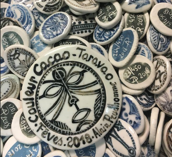 Les fèves sont toutes numérotées.