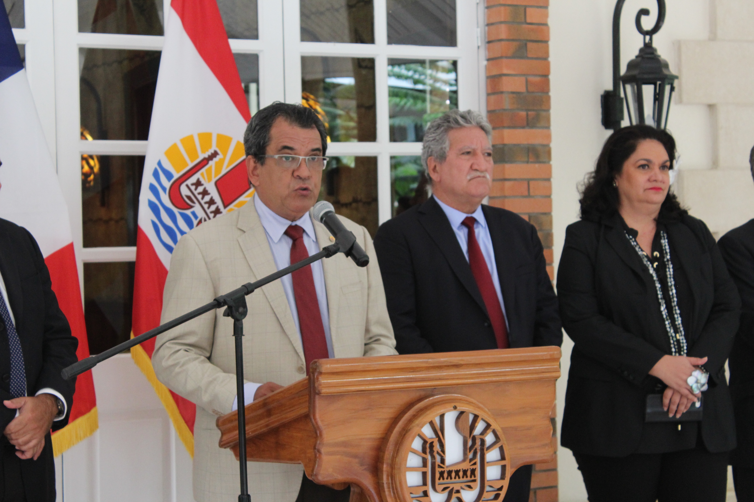 "Cette année qui s’ouvre sera particulière puisqu’elle verra le renouvellement des élus de l’Assemblée et par voie de conséquence du gouvernement", a  souligné Edouard Fritch.
