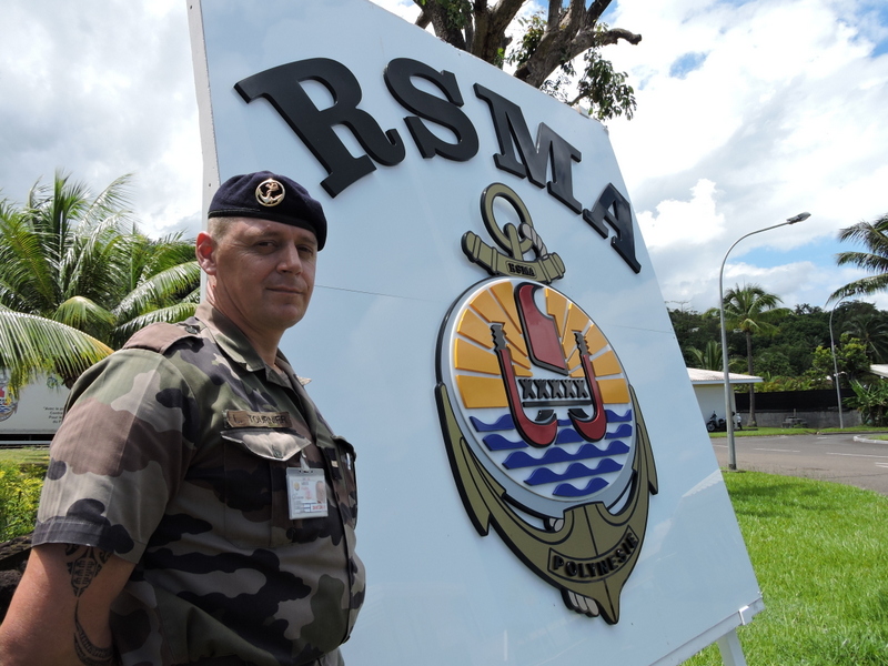 L'adjudant-chef Lionel Tournier, chef de la cellule recrutement du RSMA.
