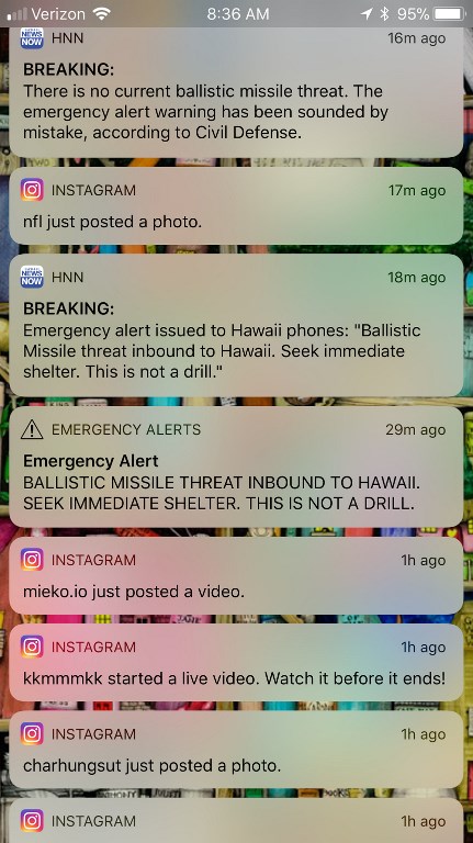Une fausse alerte au missile balistique sème la confusion à Hawaï