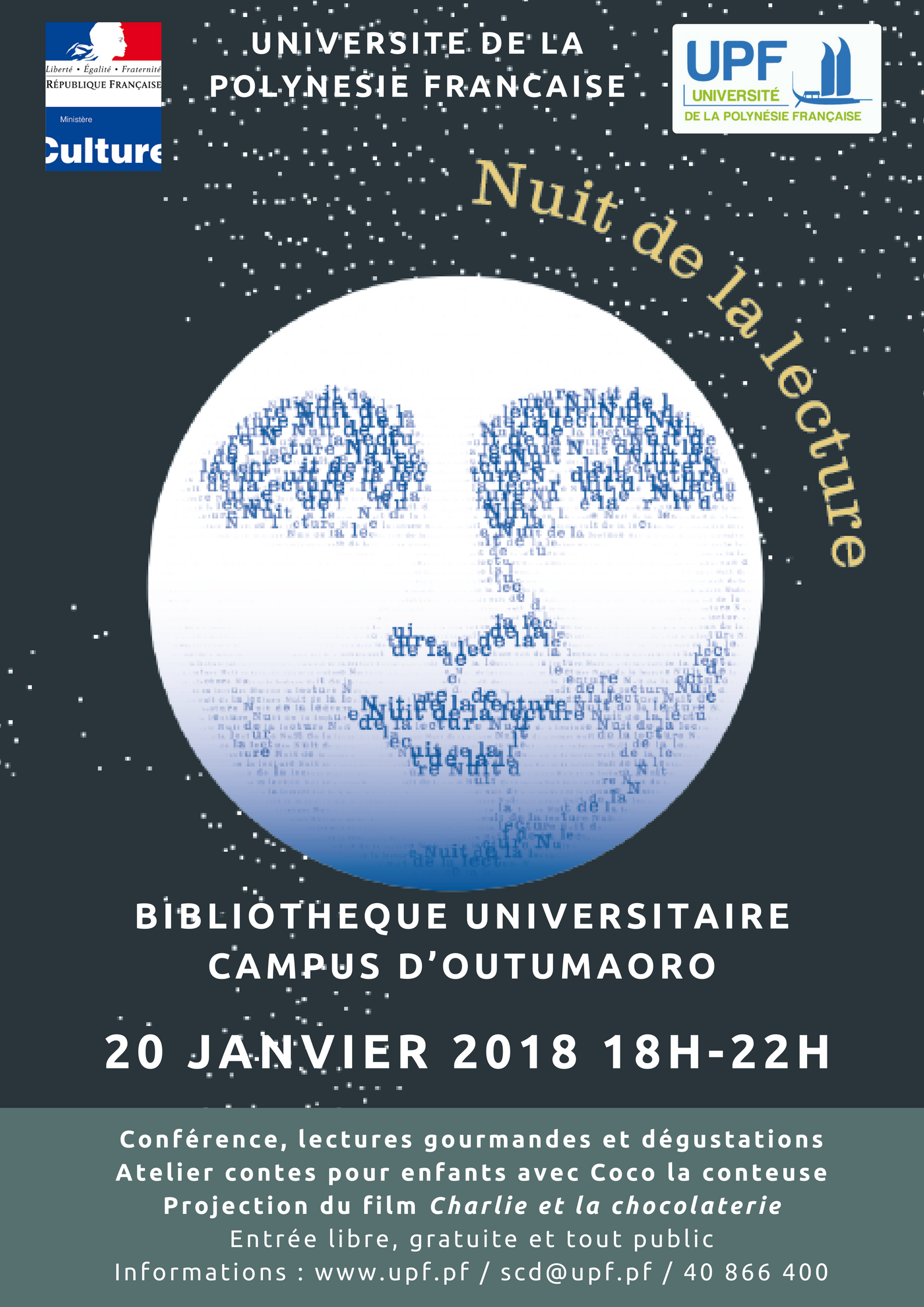 La lecture sera à l'honneur samedi à l'UPF
