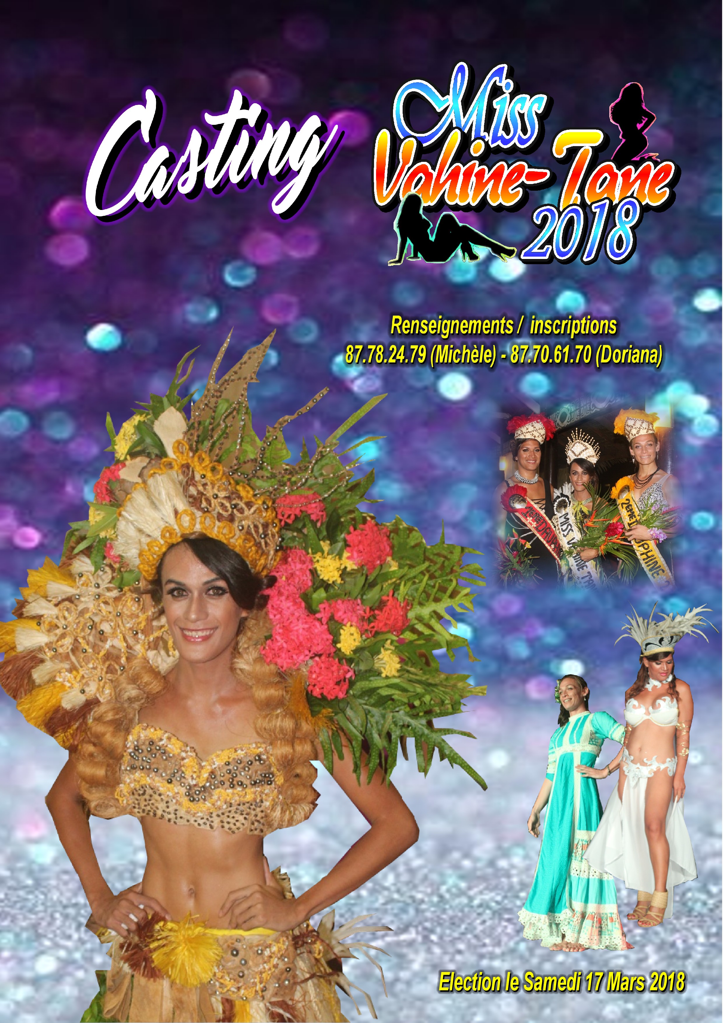 Le casting de Miss Vahine-Tane 2018 est lancé