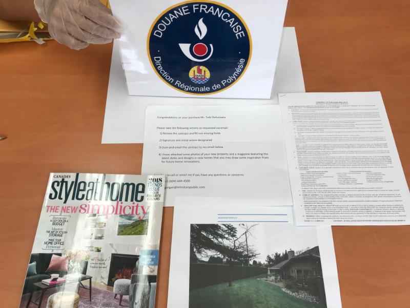 L'ice commandée sur internet était cachée dans un magazine (photos)