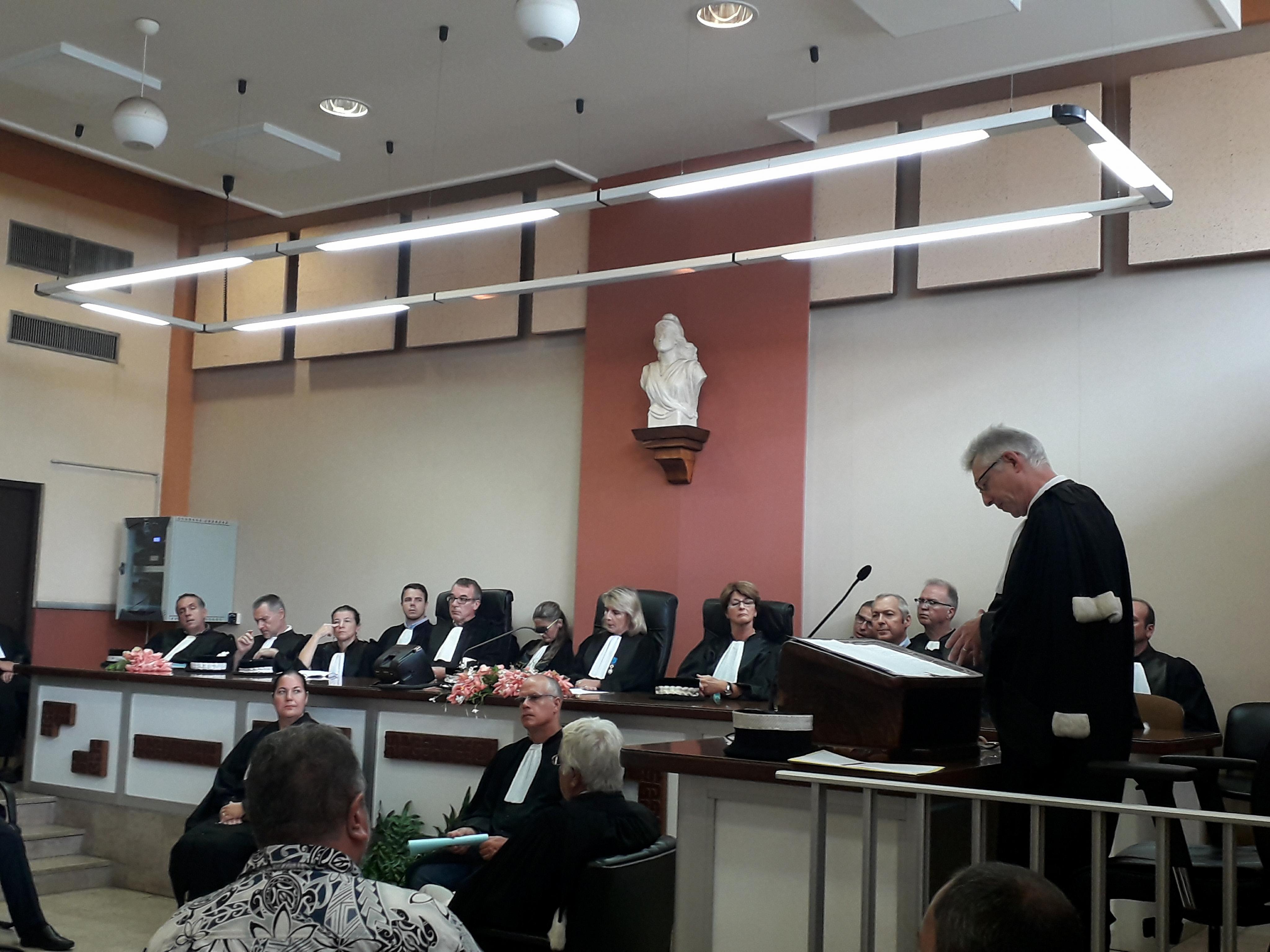 Le procureur de la République, Hervé Leroy, lors de son allocution en ce jour de rentrée solennelle.