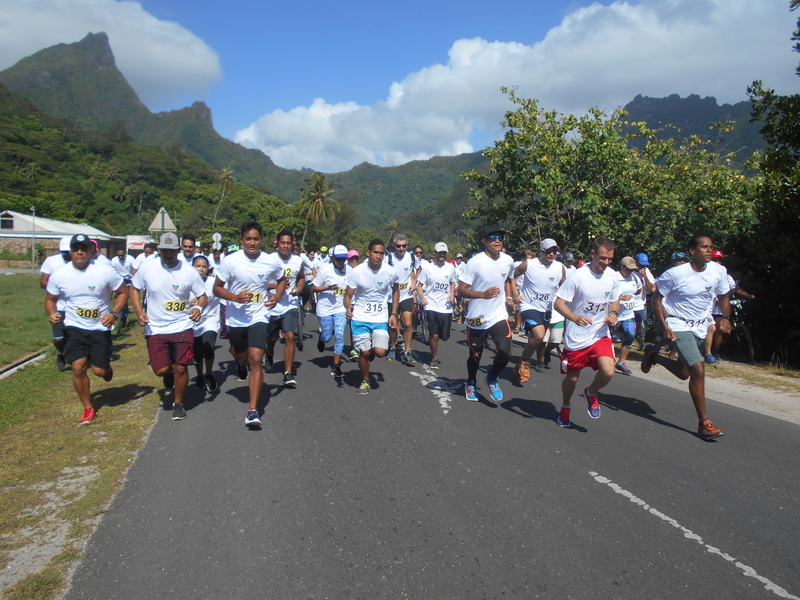 90 personnes ont participé à la course Run & Bike organisée par la municipalité de Moorea-Maiao, ce samedi.