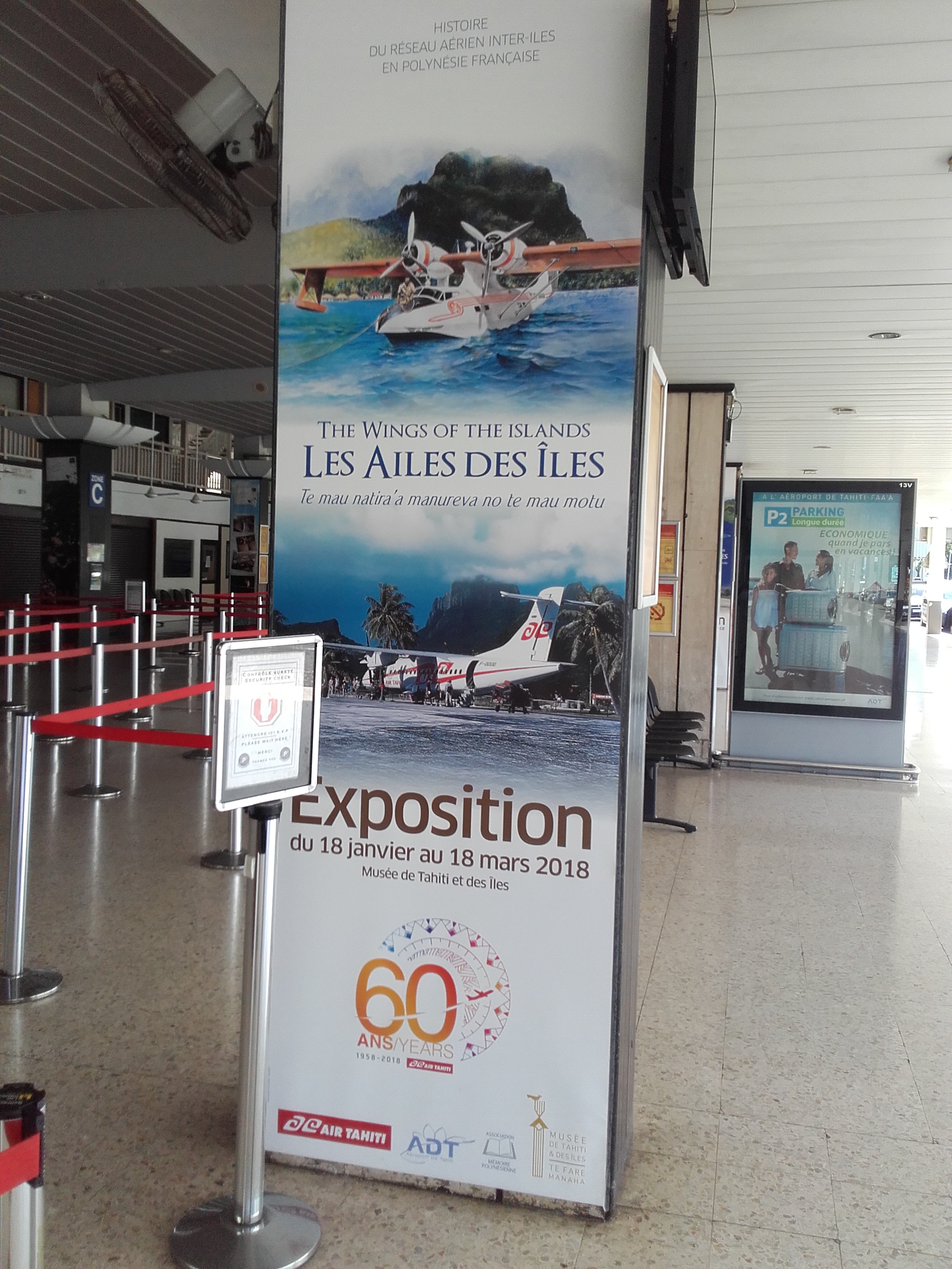 L'aéroport de Tahiti Faa'a est partenaire de l'exposition Les Ailes des îles.