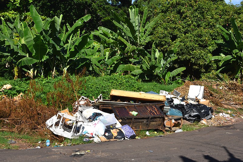 La commune de Faa'a demande aux habitants de ne pas déposer leurs déchets pêle-mêle sur le bord de la route.