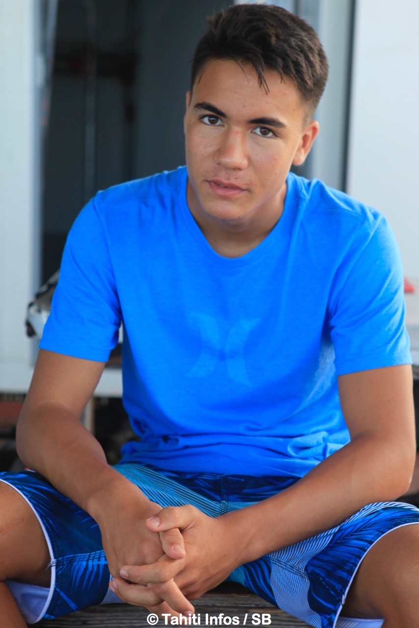 Keanau Le Goff, un des jeunes participants au stage