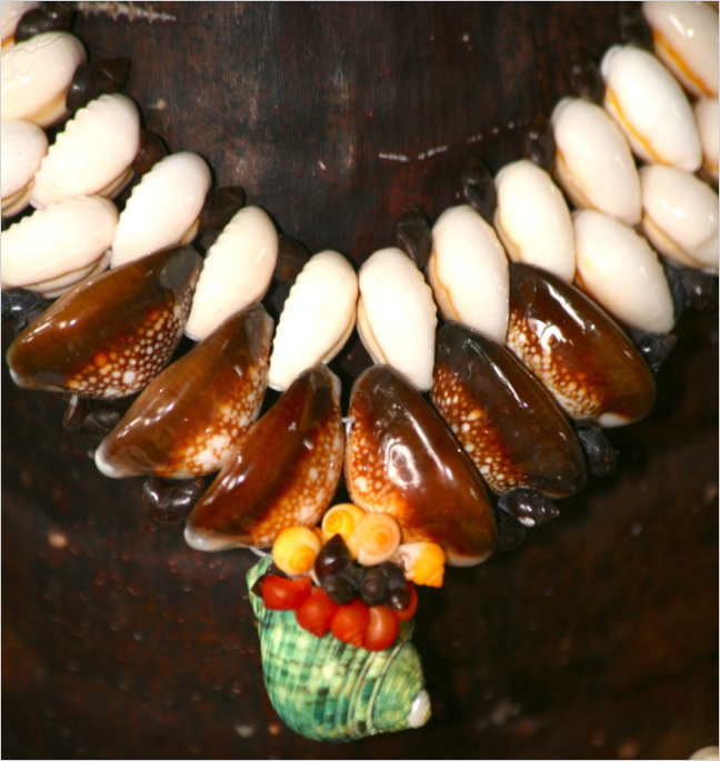 Détail d’un collier réalisé par Marie.