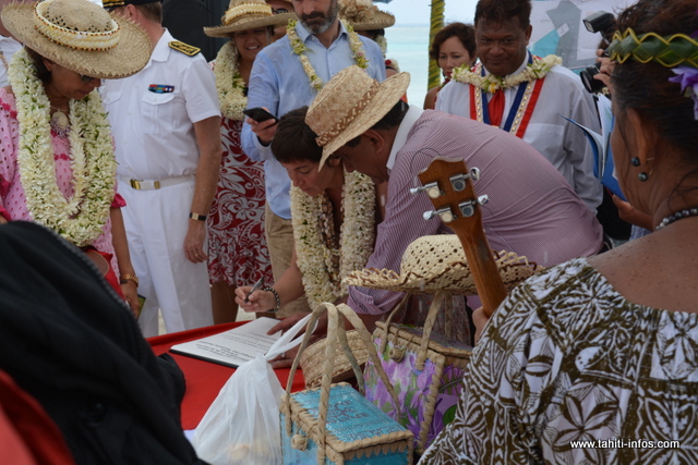 La pose de la première pierre s'est faite jeudi, en présence de la ministre des Outre-mer, Annick Girardin.