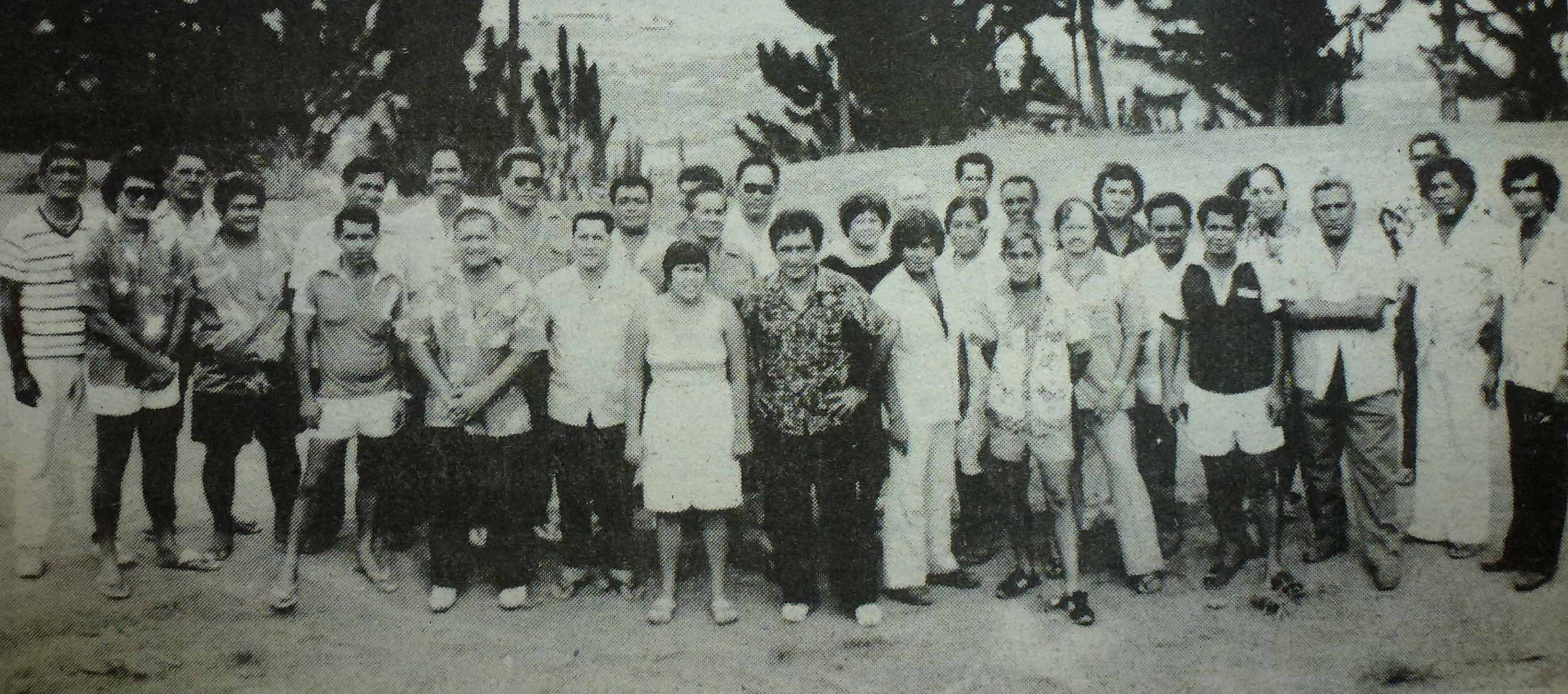 Le conseil municipal de Faa'a en 1983.