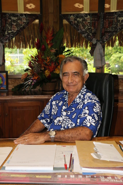 Oscar Temaru est à la tête de la commune depuis 1983.