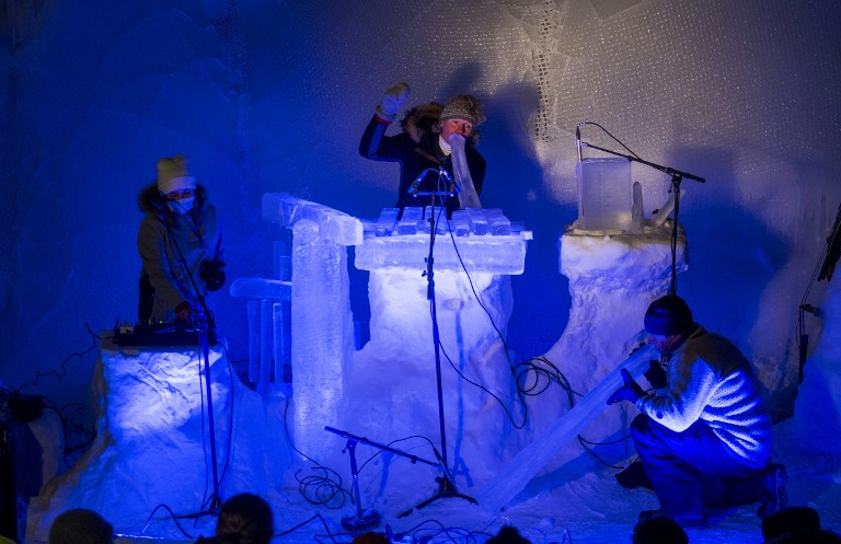 Sur des instruments de glace, la musique de chambre froide en Norvège