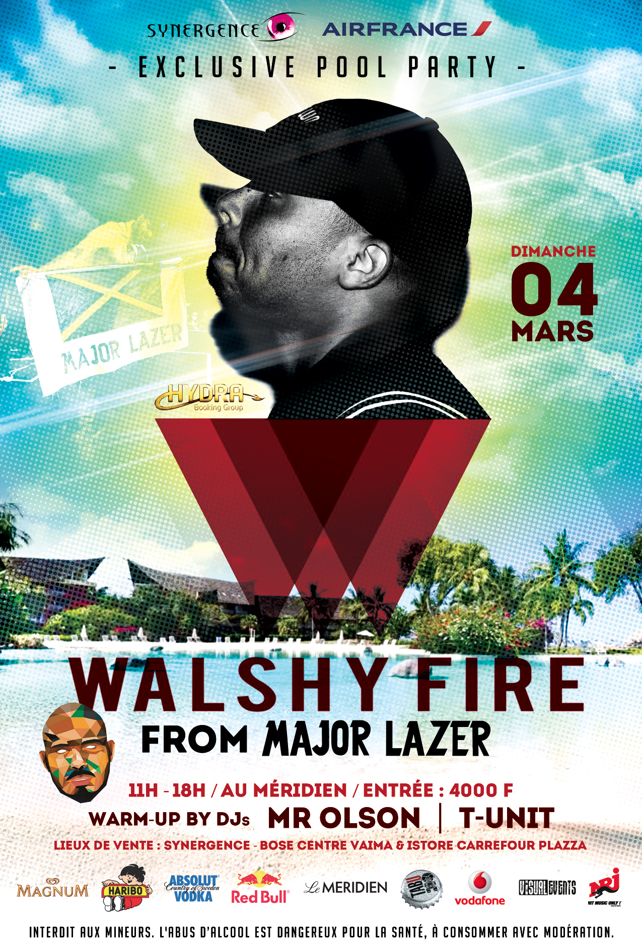 "Pool party" avec Walshy Fire, le DJ de Major Lazer !