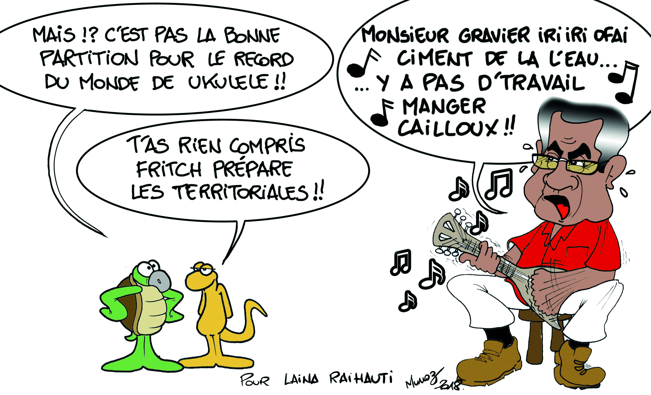 " Record du monde de 'ukulele " vu par Munoz