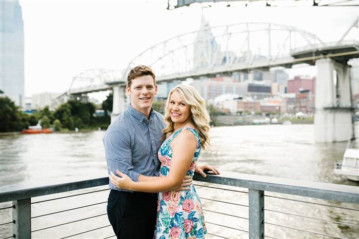 Kristen Jerkins et son fiancé.