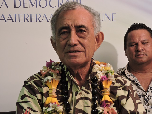 Oscar Temaru fait le bilan de l'UPLD au pouvoir