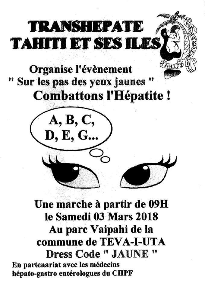 Teva I Uta : Une marche de sensibilisation contre l'Hépatite à Vaipahi