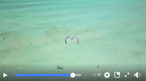 Tetiaroa à couper le souffle lors d'une session de kite
