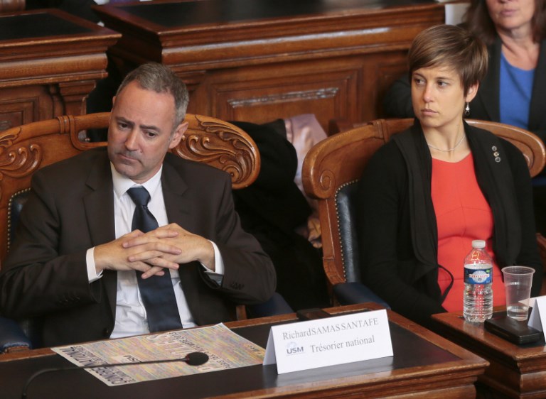 Céline Parisot, secrétaire générale de l'ASM (à droite).