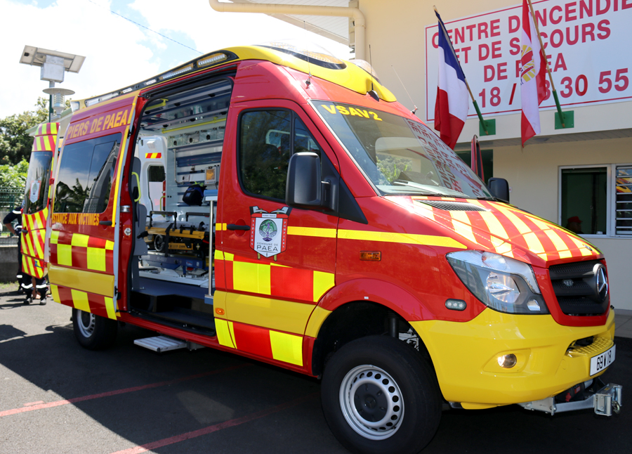 Nouveau véhicule pour les pompiers de Paea
