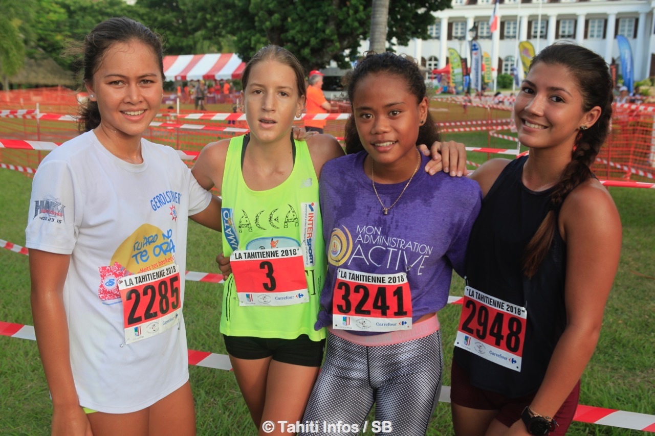 Les jeunes sont arrivées juste après le trio gagnant