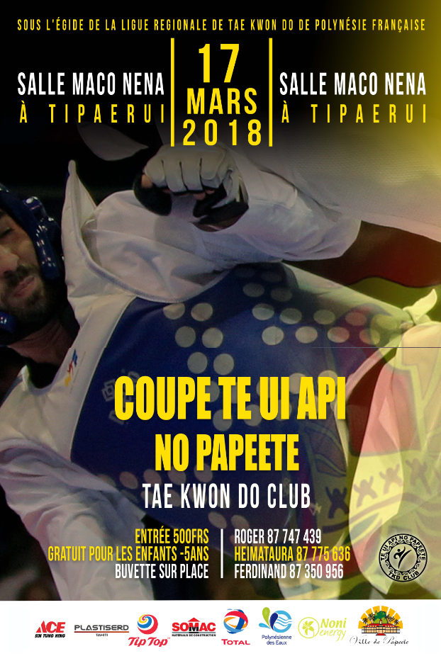 Taekwondo : Te Ui Api no Papeete organise sa cinquième coupe ce samedi !