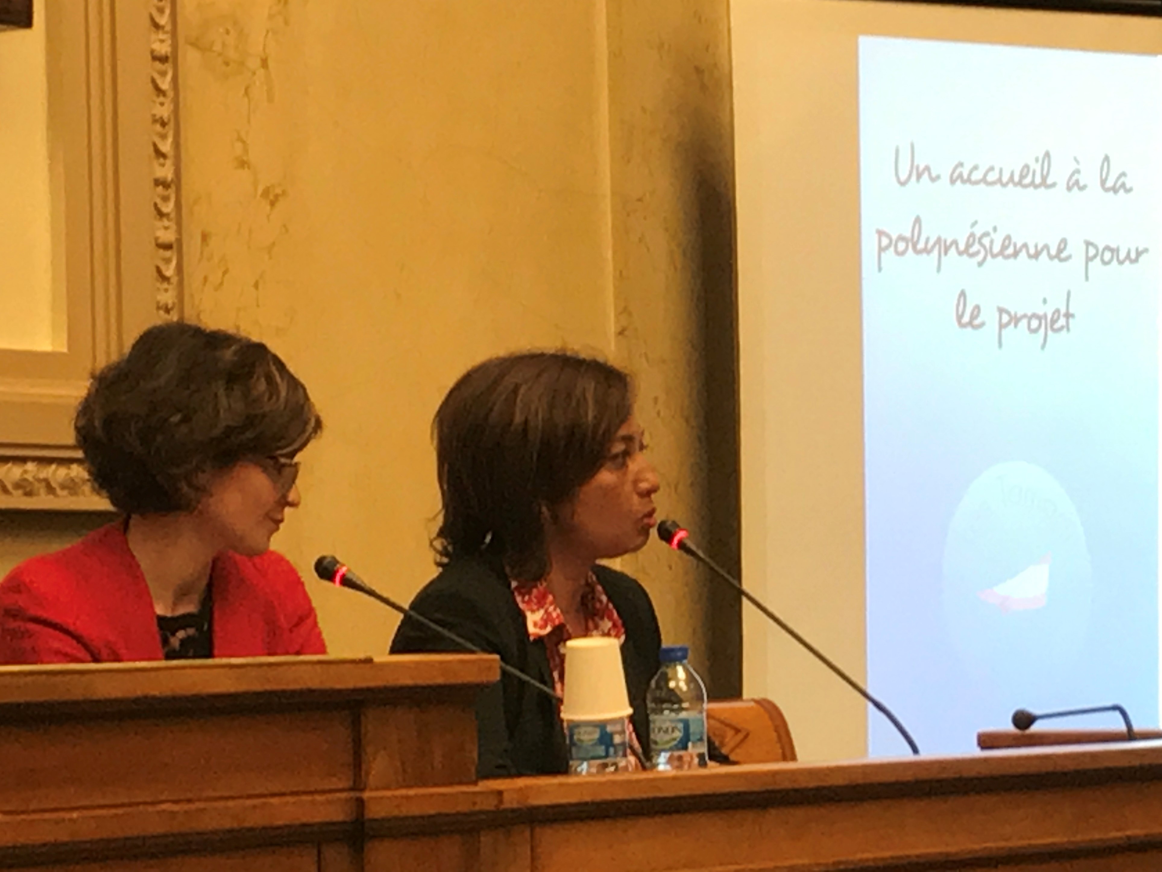 Nicole Sanquer est la marraine de l'association polynésienne les " Tamarii du ciel" qui participe au projet " rêves de gosse".