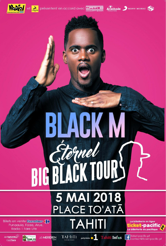 Black M en concert à To'ata le 5 mai