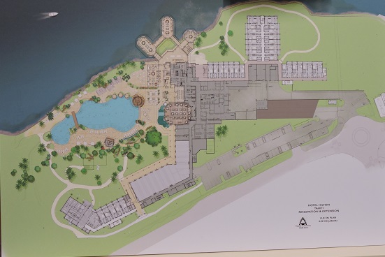 Hilton à Faa'a : 16 à 18 mois de travaux prévus