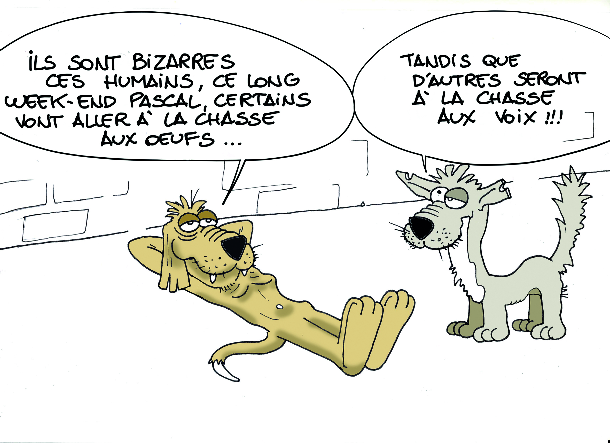 " La chasse aux oeufs " par Munoz