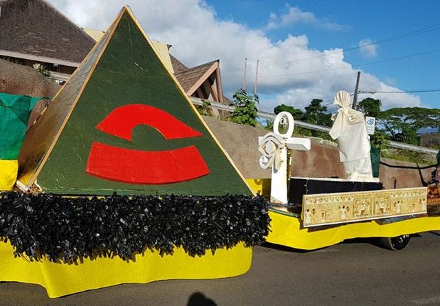 Le char de Pueu qui représentait l'Egypte a conquis le cœur du jury.