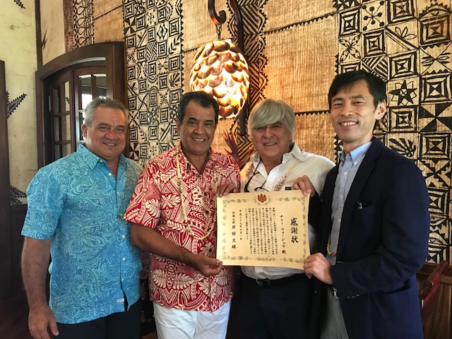 Rencontre du président avec un diplomate à l’ambassade du Japon en France