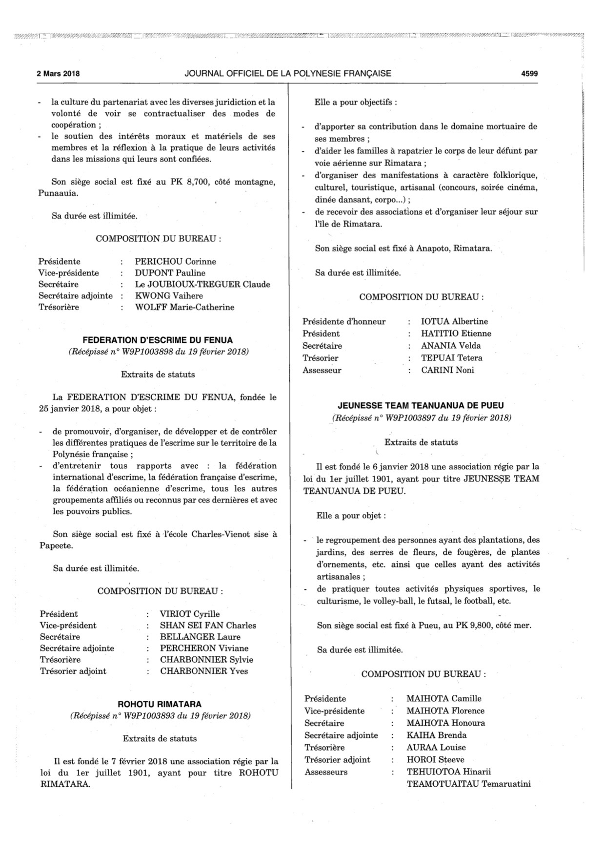 Escrime - La nouvelle " fédération d'escrime du Fenua " est née