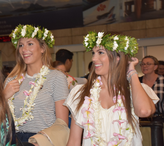 Miss Univers 2016 et Miss France 2015 au fenua