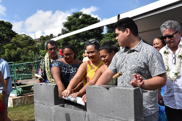 Cette deuxième phase de travaux est financée dans le cadre du Contrat de projets n° 2 Etat-Pays pour un montant de près de 850 millions Fcfp, a relevé Edouard Fritch.