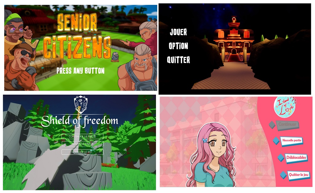 Les quatre jeux produits sont Senior Citizen (équipe  Néko Soup), Fall’en Time ( Léonbro), Shield of Freedom (TATE) et Island of Love (Notice me Sempai)