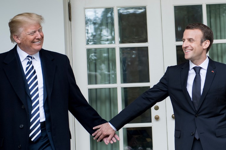 Après les marques d'amitié, discussions difficiles en vue pour Trump et Macron