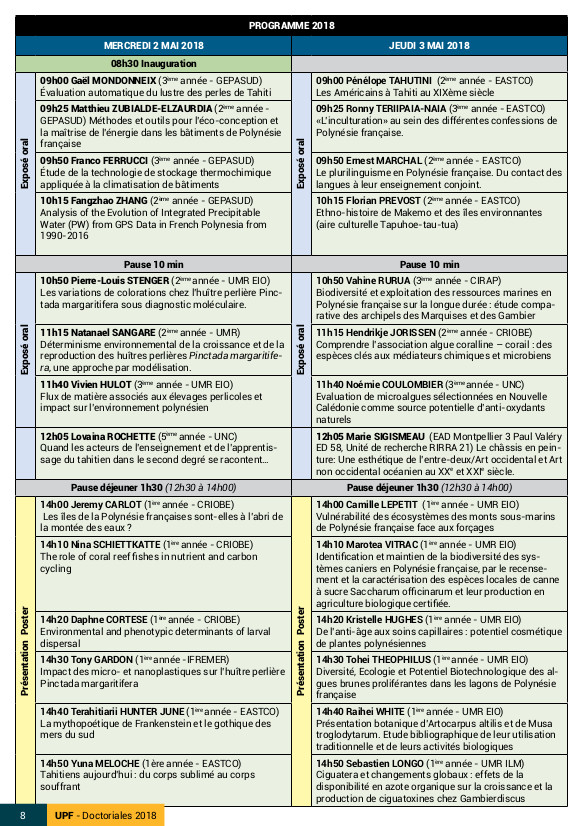 Trois jours de vulgarisation de thèses