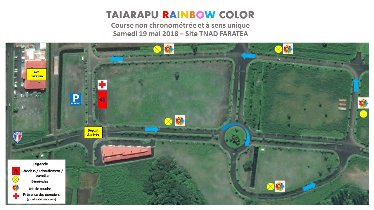 Le parcours de la course s'étend sur 2,8 km.