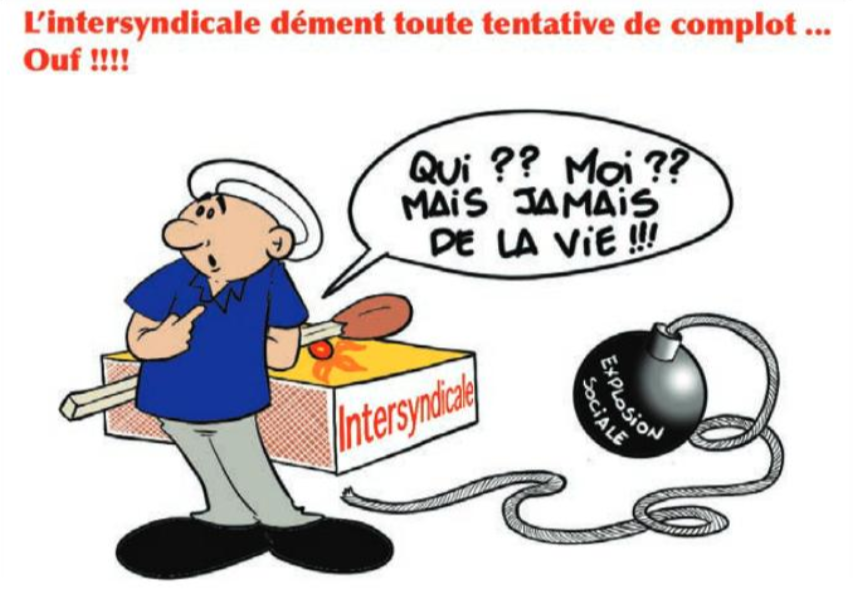 " L'intersyndicale " vu par Munoz