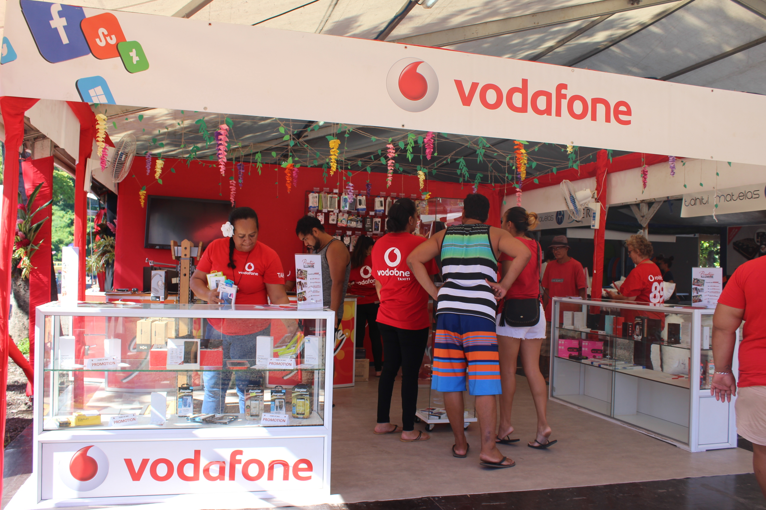 De belles promotions vous attendent sur le stand Vodafone.