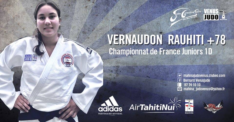 Rauhiti Vernaudon est issue du Vénus Judo club de Mahina