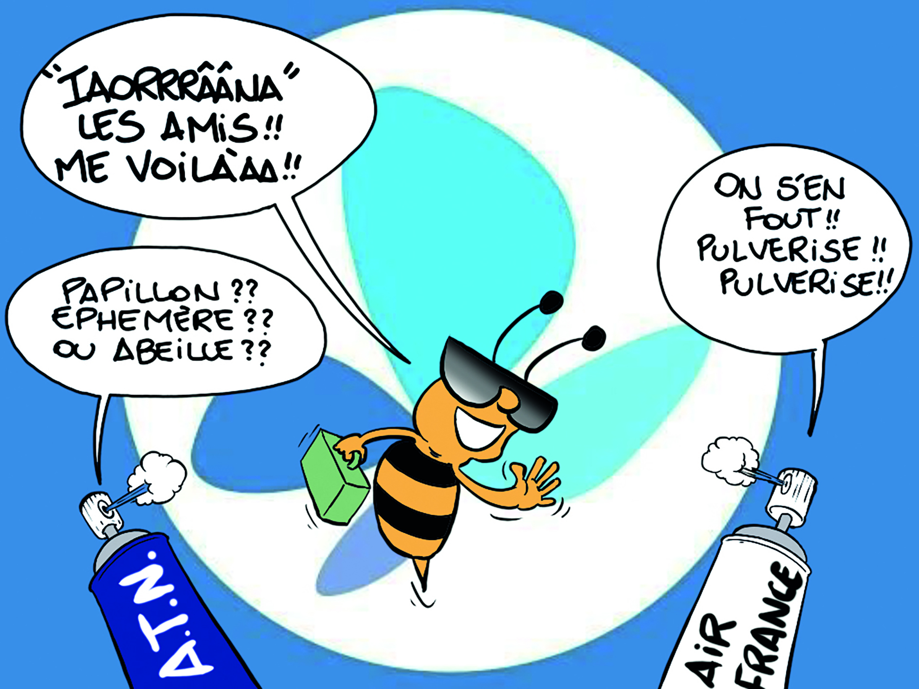 " Ia ora na French bee ! " par Munoz