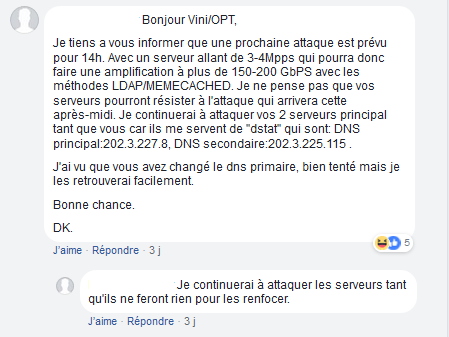 Le hacker (polynésien ?) DK a menacé l'OPT de continuer ses attaques tant que la sécurité des serveurs n'est pas assurée...