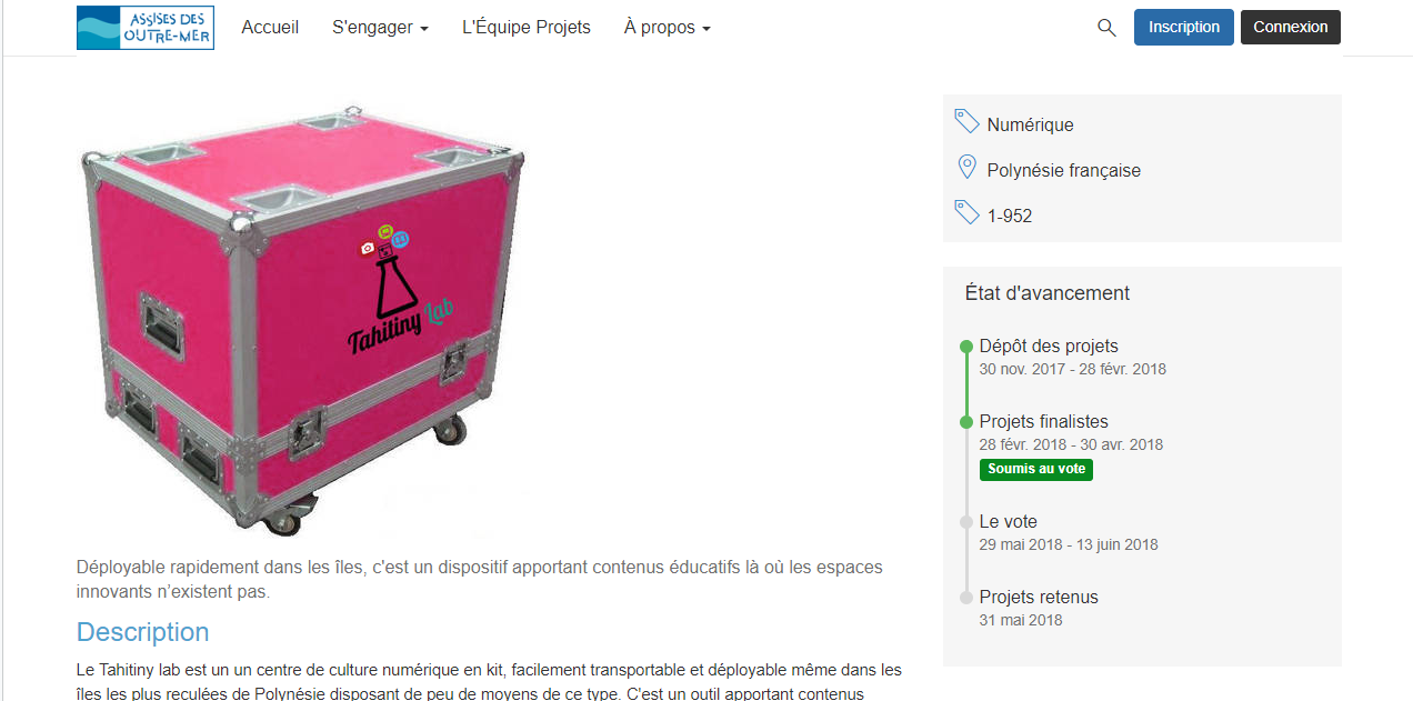 Quatre projets polynésiens retenus aux Assises des outre-mer