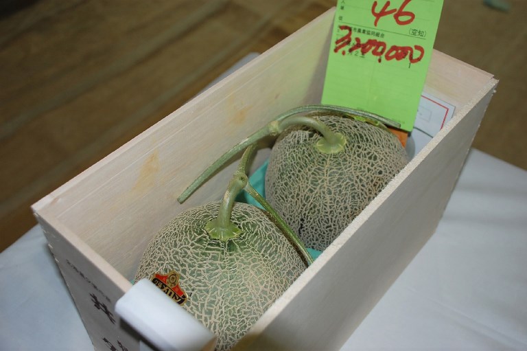 Japon: deux melons vendus plus de 25.000 euros, un record