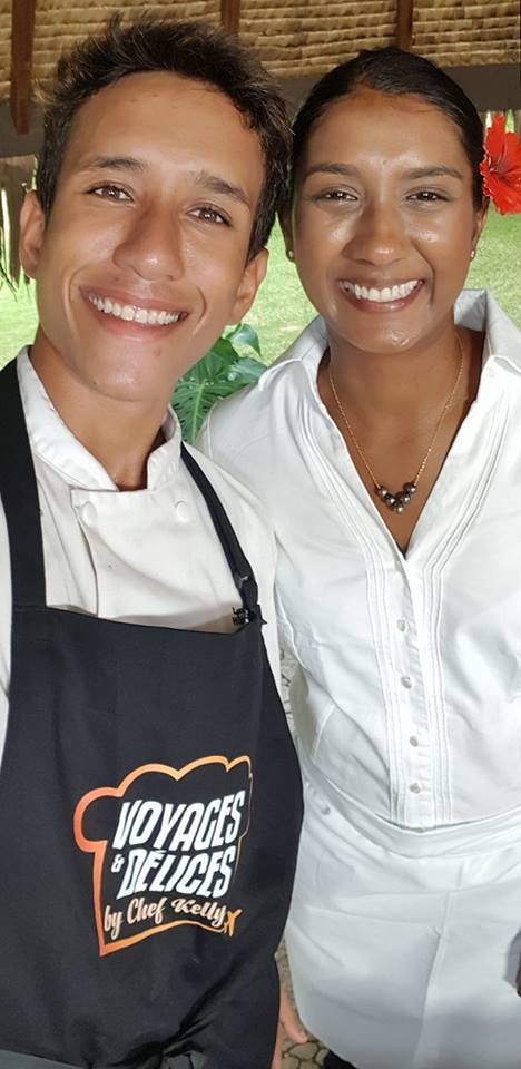 Marama Coullombe a été sélectionné par Cheffe Kelly pour le tournage des émissions "voyages et délices by Cheffe Kelly".