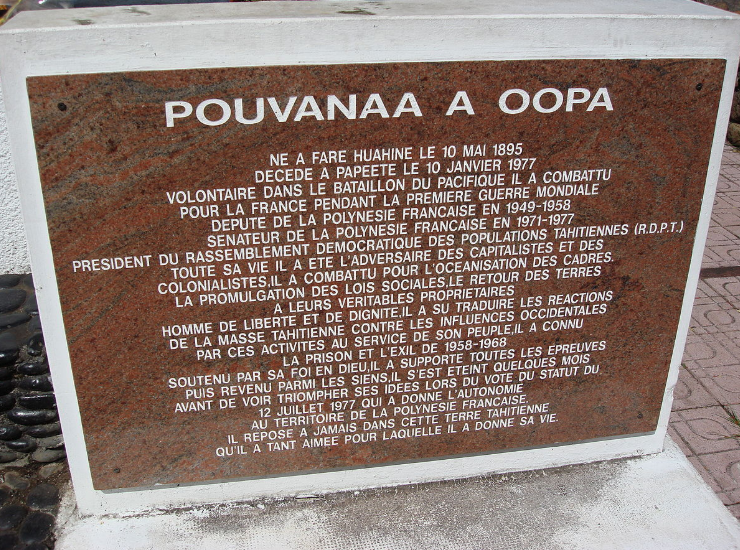 Révision du procès du défunt autonomiste polynésien Pouvanaa A Oopa: audience en juillet