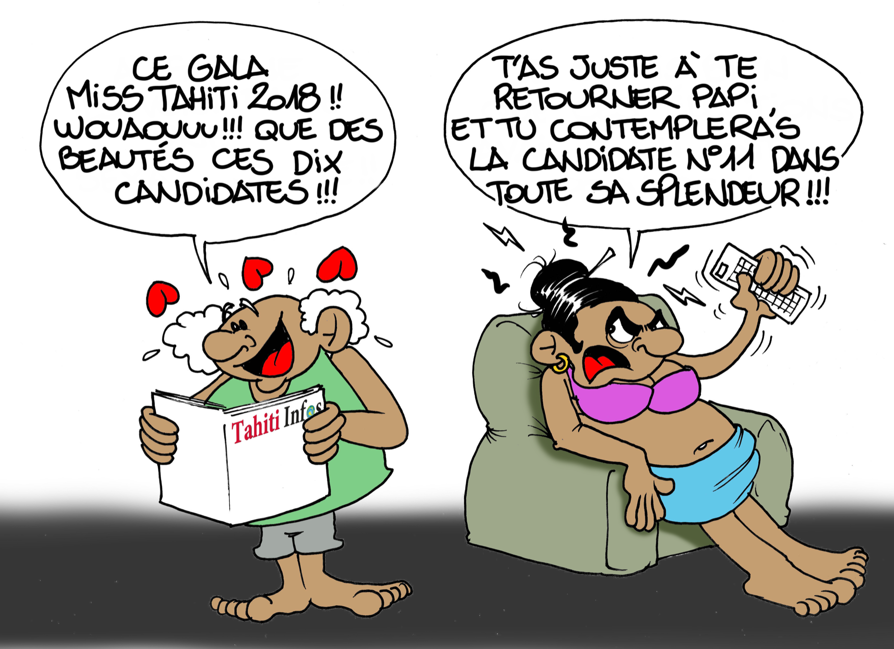 Le Gala de Miss Tahiti par Munoz